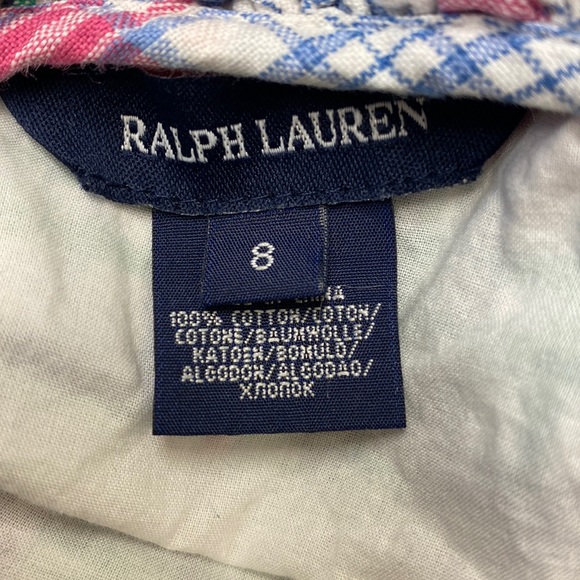 Ralph Lauren plaid dress size 8 - Picture 2 of 3
